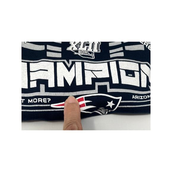 NFL Super Bowl XLII 2007 American Football Conference Champions Patriots Size M - Picture 6 of 6